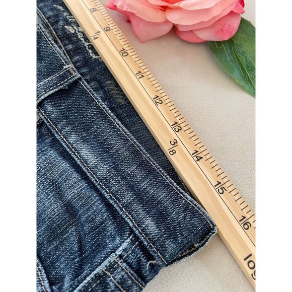 7 For All Mankind Edie Womens Y2K bootcut Jeans Size28 Actual 31W X 32.5L - Picture 4 of 11